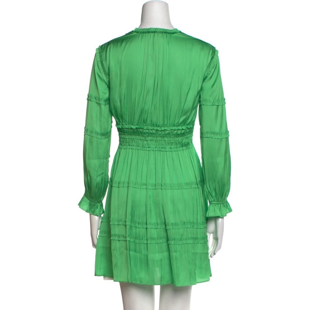 Maje Long Sleeve Rilani Ruffle Trim Dress